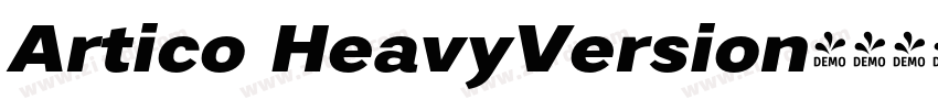 Artico HeavyVersion字体转换